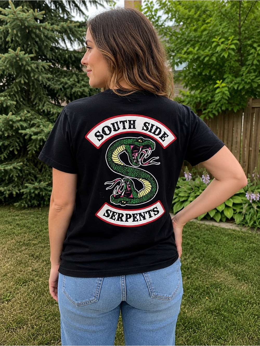 Riverdale South Side Serpents Graphic Tee Black Size Large - Picture 2 of 7
